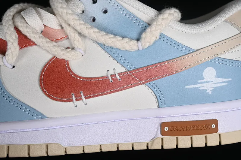 All Categories Nk SB Dunk Series Nk SB Dunk Low Low-top sneakers Nk Dunk Low Retro Coast Blue White Brown Street classic and versatile SB strap low-top casual sneakers DV0831-003